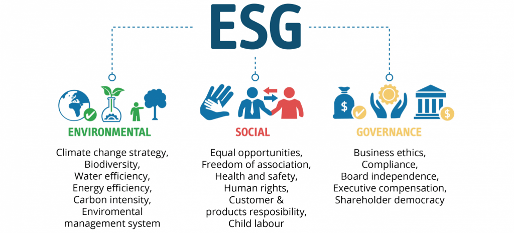 Graphic with description of ESG
